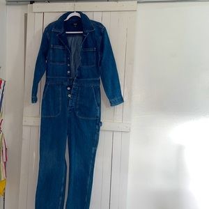 HUDSON JEANS denim coveralls jumpsuit sz Small